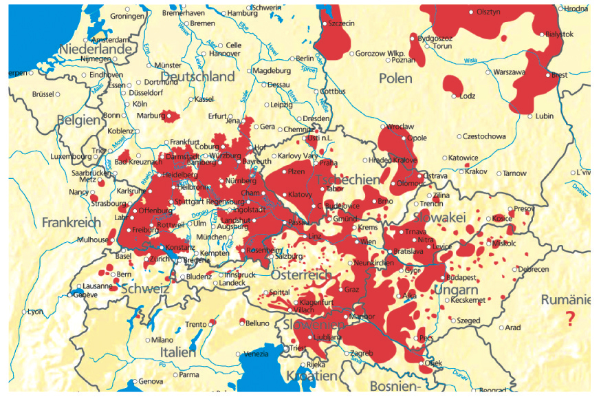 kullancs térkép magyarország 2014 Kullancsveszély   ezek a legfertőzöttebb területek   Hasznos  kullancs térkép magyarország 2014