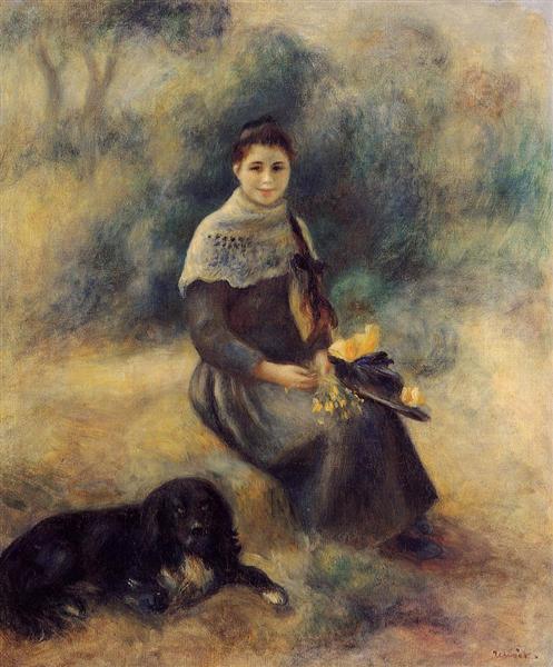 A hét (kutyás) műtárgya – Renoir: Fiatal lány kutyával festménye -  Kutyabarát életmód magazin - Együtt mindenhová